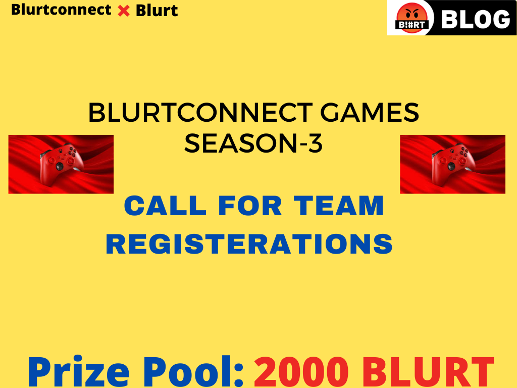 blurtconnect-games-season-3-team-registeration-announcement-blurt